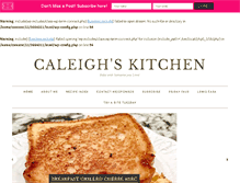 Tablet Screenshot of caleighskitchen.com